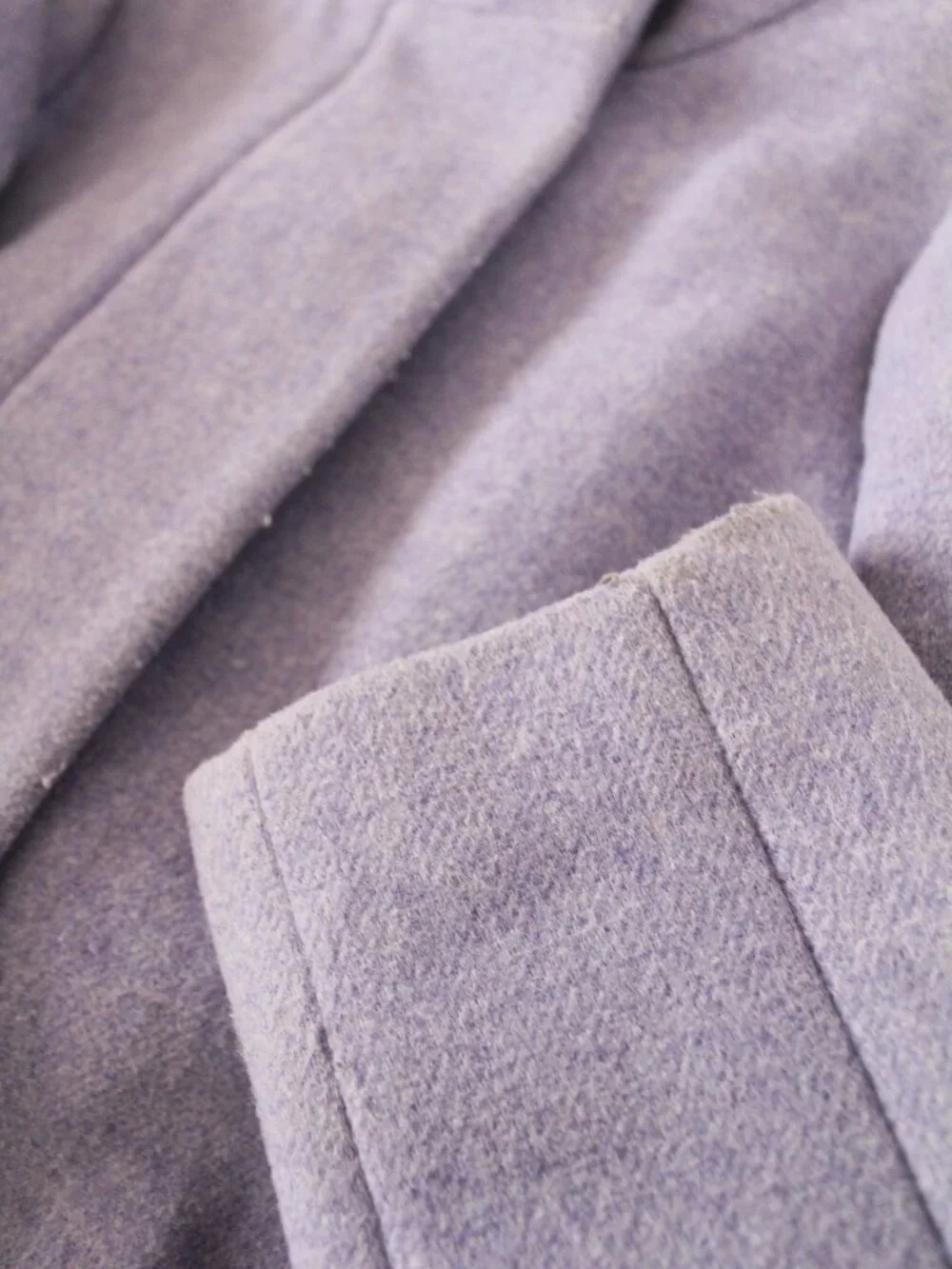J. Crew Factory Cocoon Lavender Pea Coat Size 6 - GUC - Picture 7 of 11